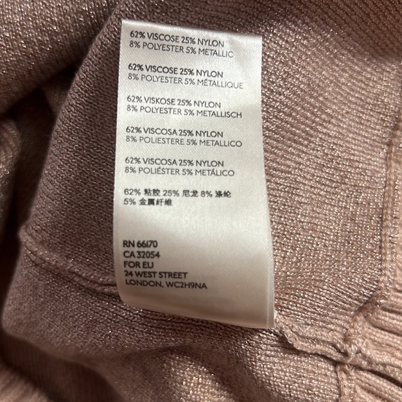 Free People -NWT- Starry Nights Shimmer Sweater- Cream Puff- Size: Medium - Picture 8 of 8